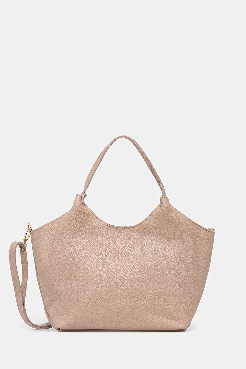 Answear.LAB poseta de piele culoarea roz