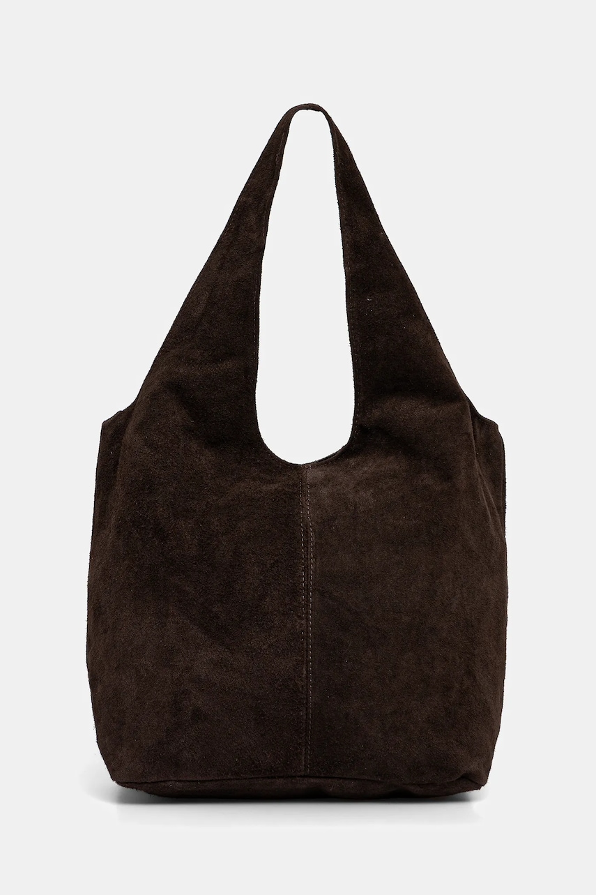 Answear.LAB geanta de mana din piele intoarsa