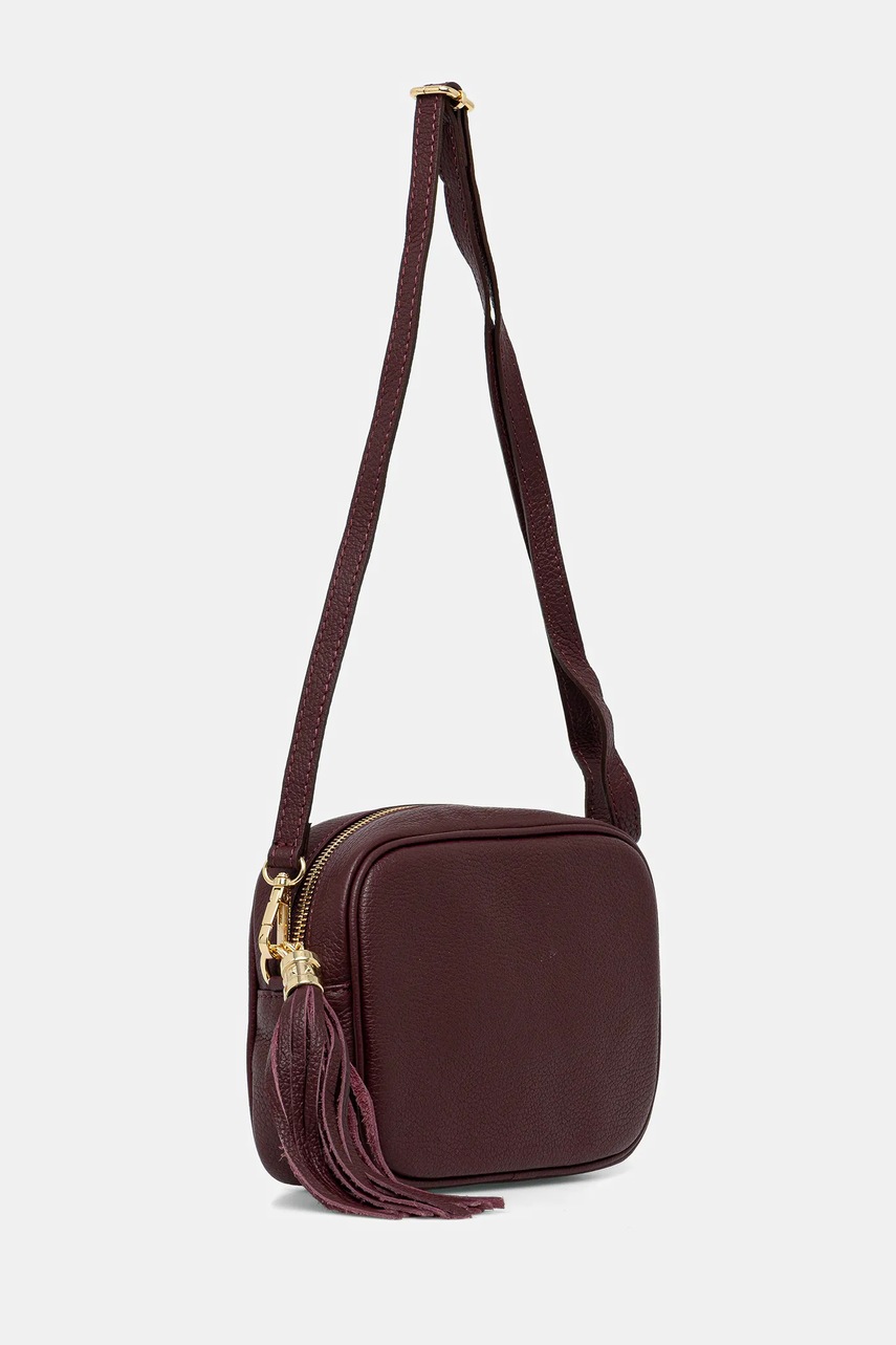 Кожаная сумочка Answear.LAB цвет бордовый