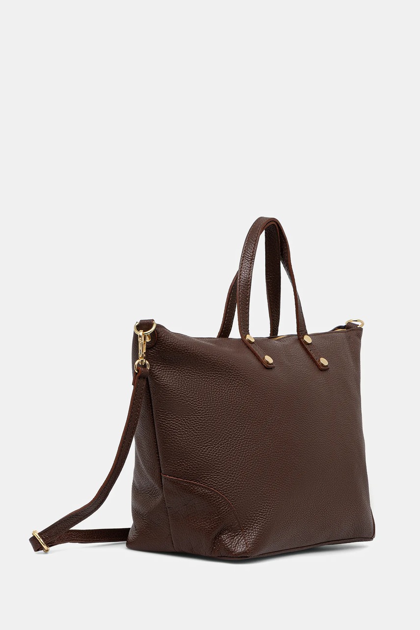 Кожаная сумочка Answear.LAB цвет коричневый Кожаная сумочка Answear.LAB цвет коричневый