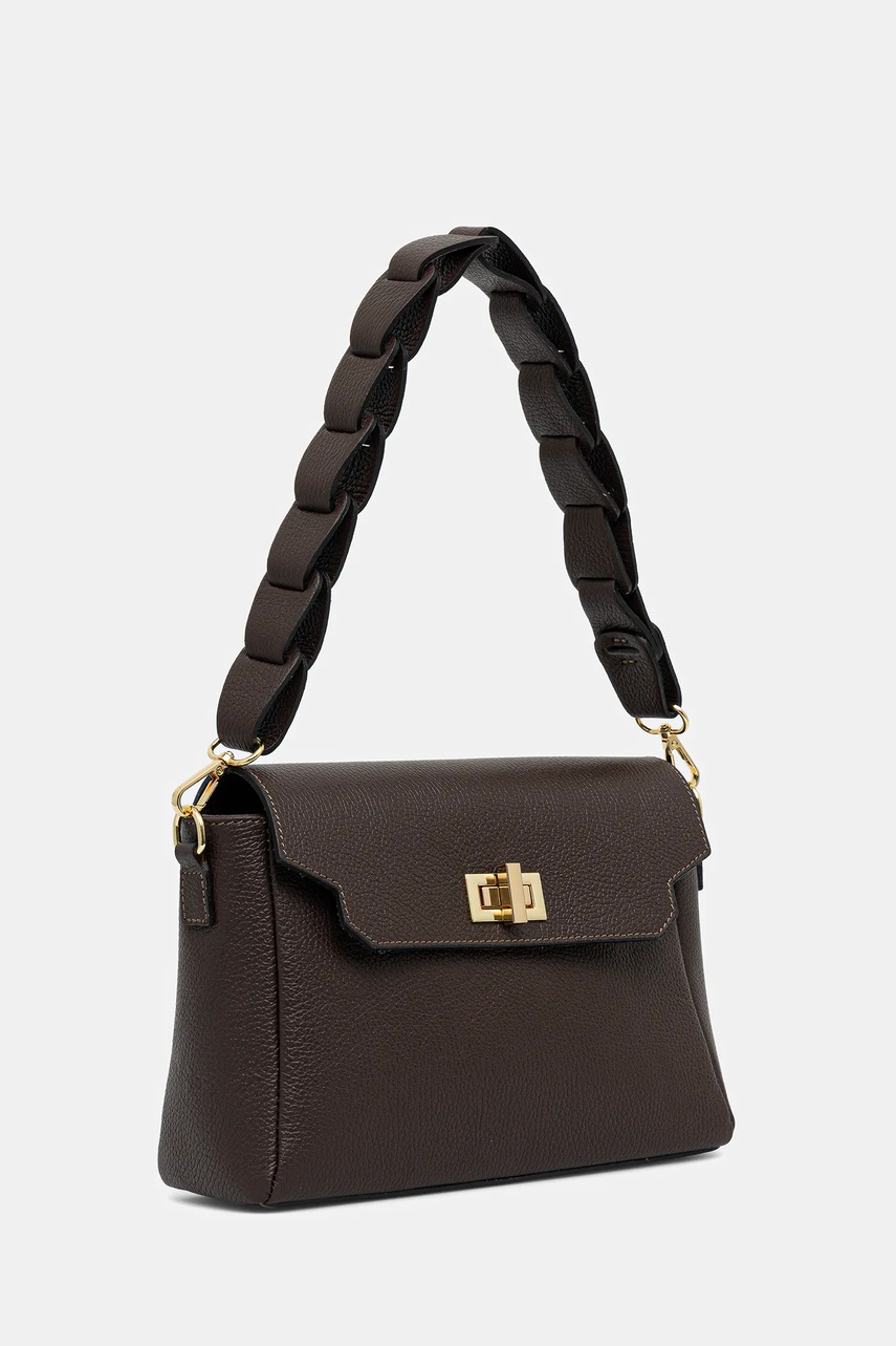 Кожаная сумочка Answear.LAB цвет коричневый