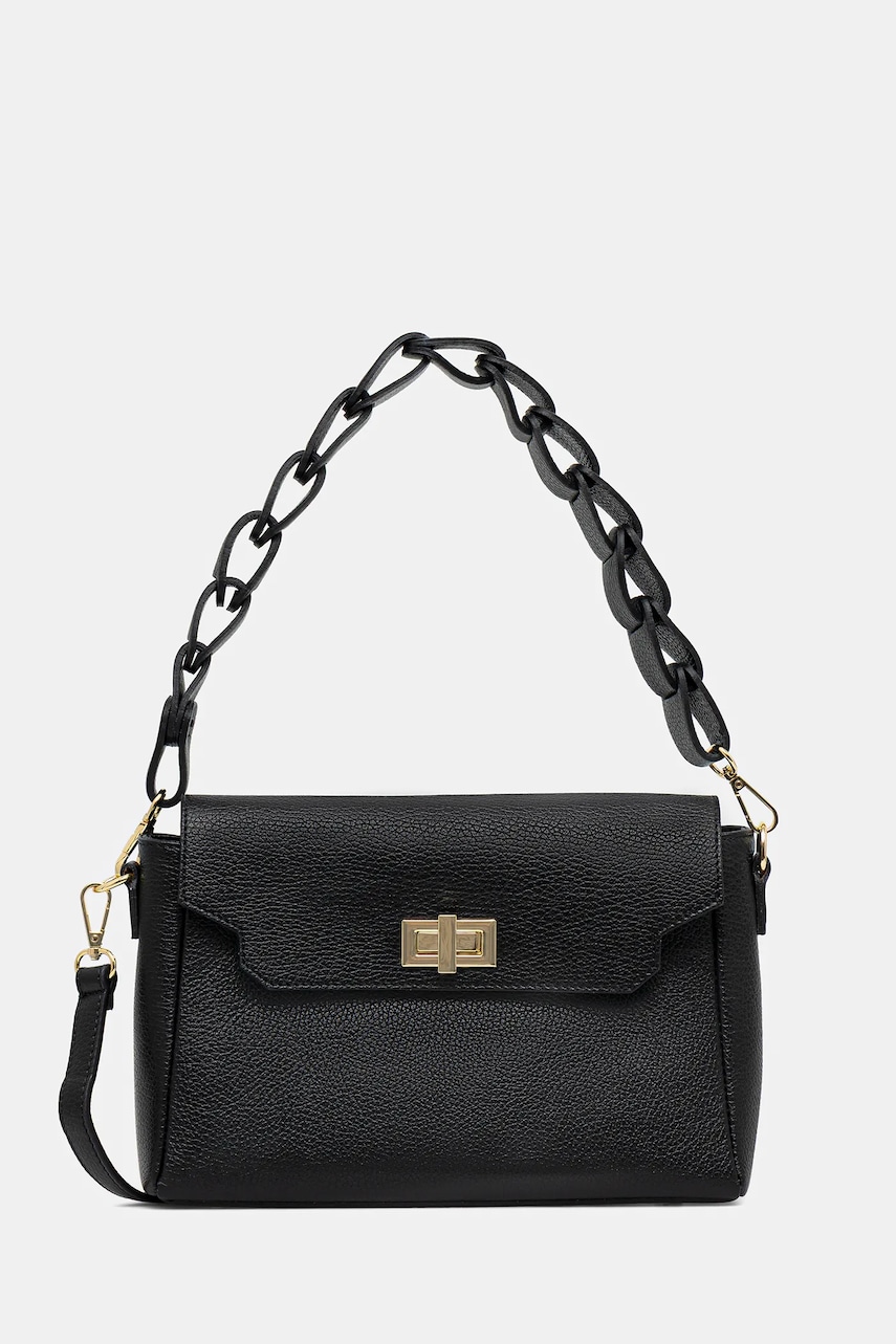 Answear.LAB poseta de piele culoarea negru