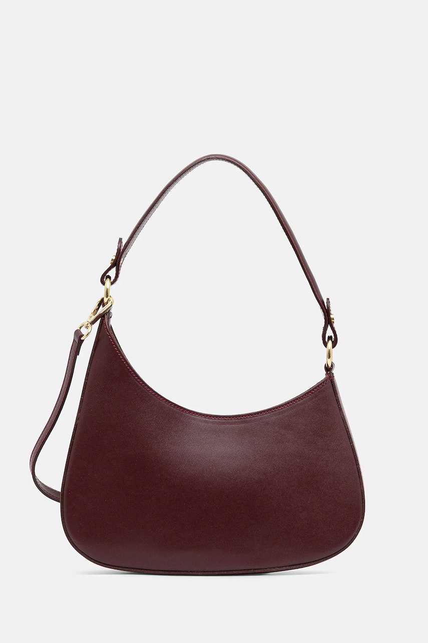 Answear.LAB poseta de piele culoarea bordo