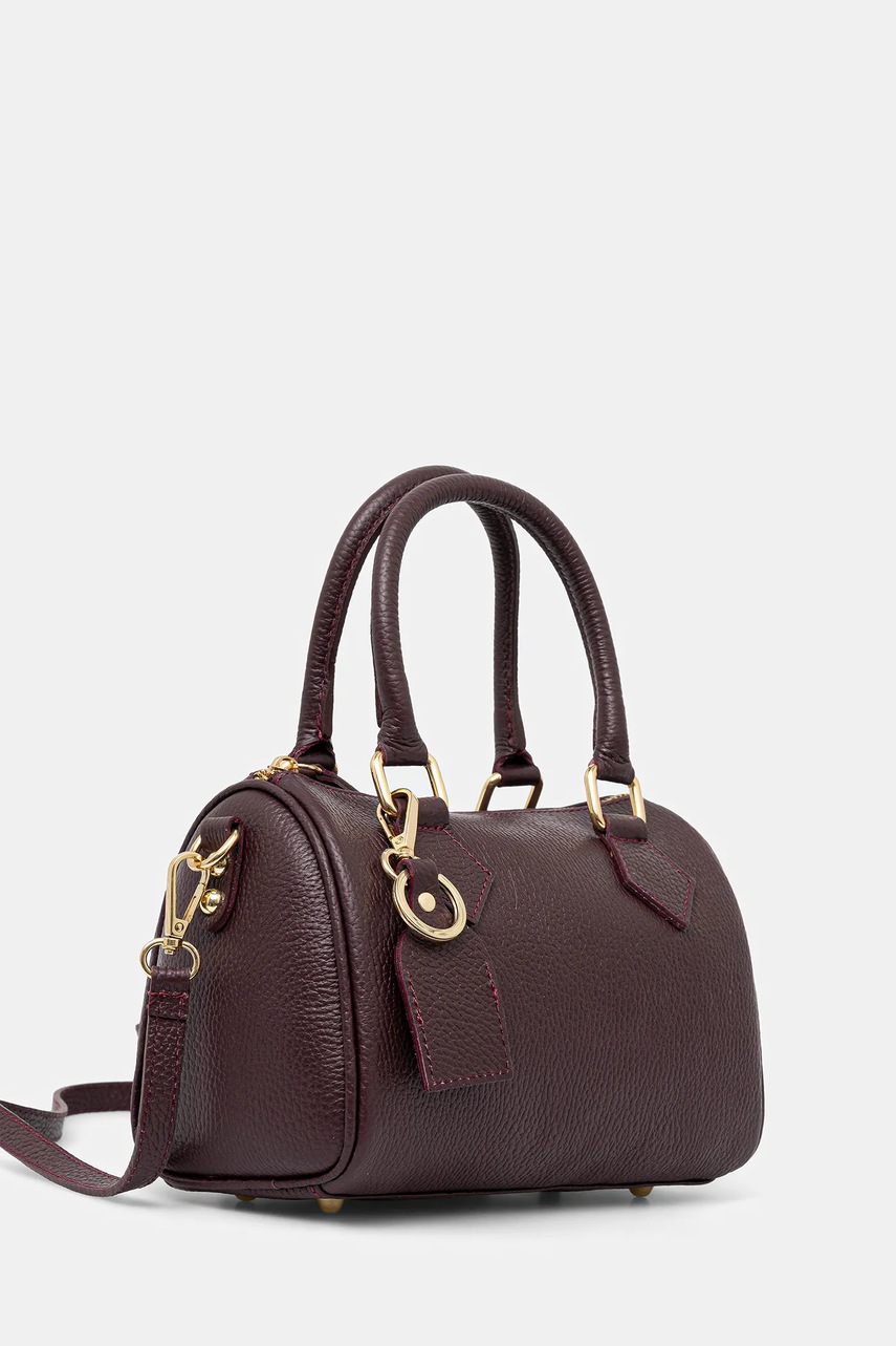 Кожаная сумочка Answear.LAB цвет бордовый