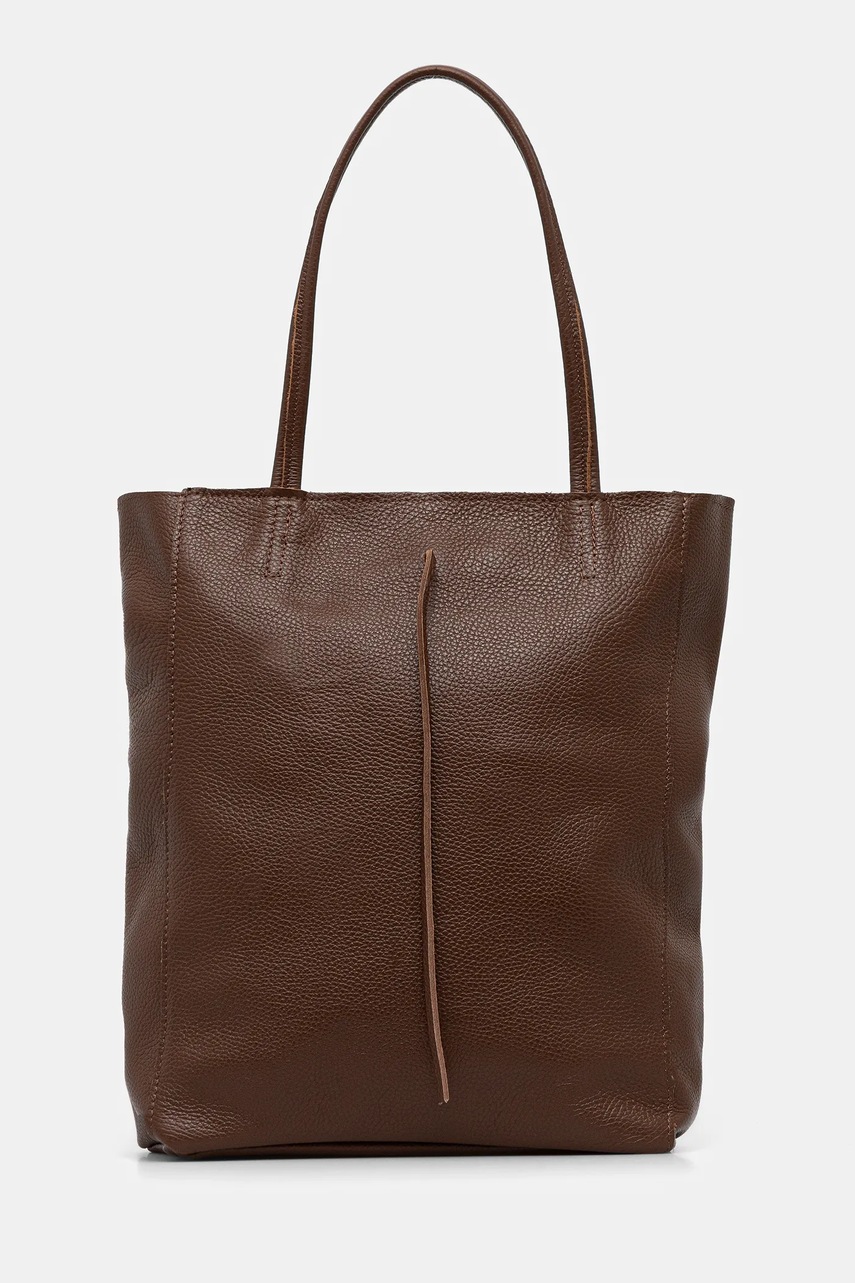 Answear.LAB poseta de piele culoarea maro