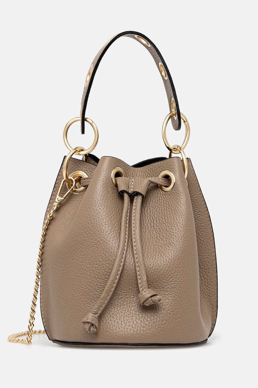 Answear.LAB poseta de piele culoarea maro