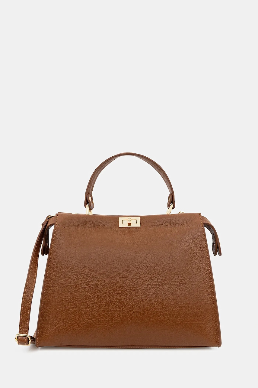 Answear.LAB poseta de piele culoarea maro