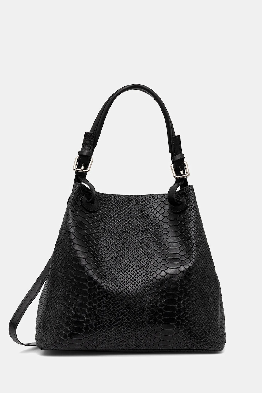 Answear.LAB poseta de piele culoarea negru
