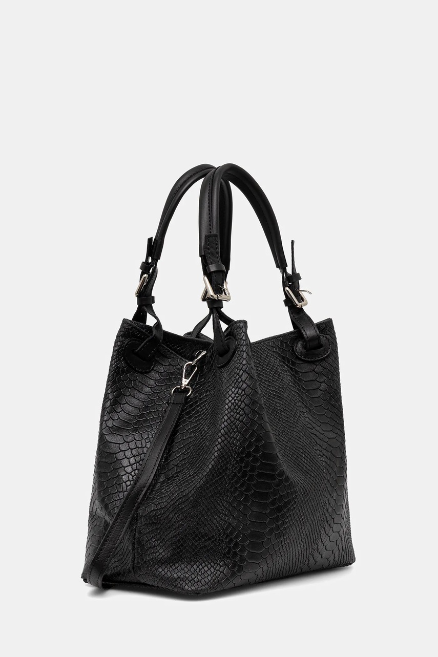 Кожаная сумочка Answear.LAB цвет чёрный