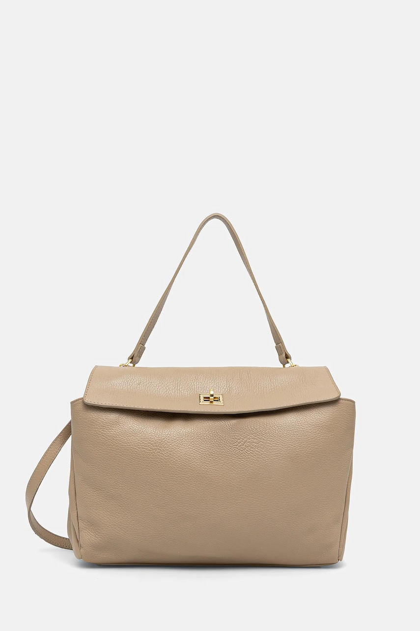 Answear.LAB poseta de piele culoarea bej