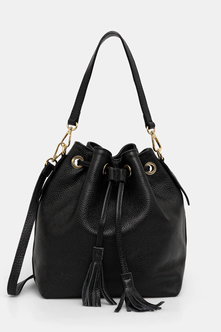 Answear.LAB poseta de piele culoarea negru