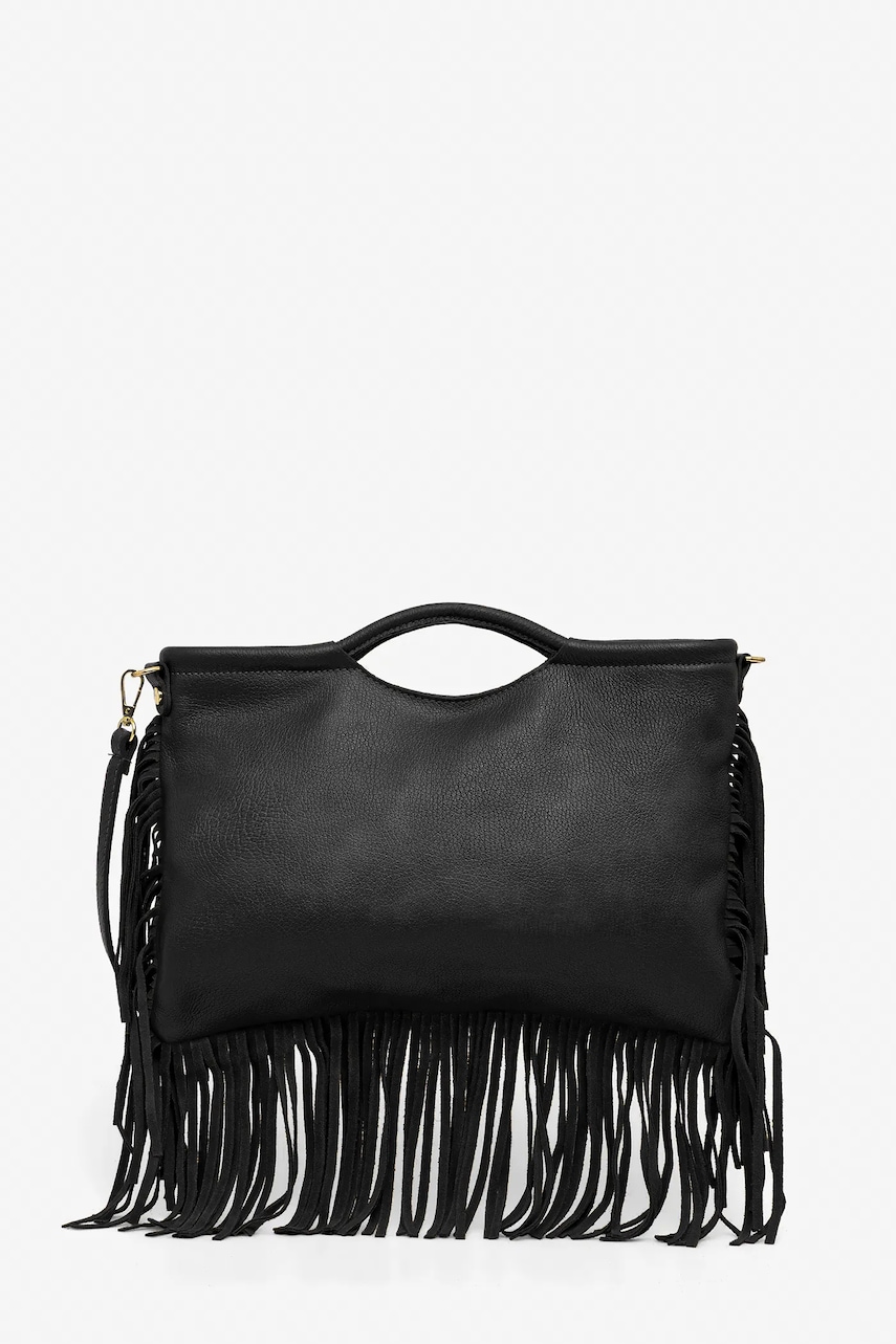 Answear.LAB poseta de piele culoarea negru