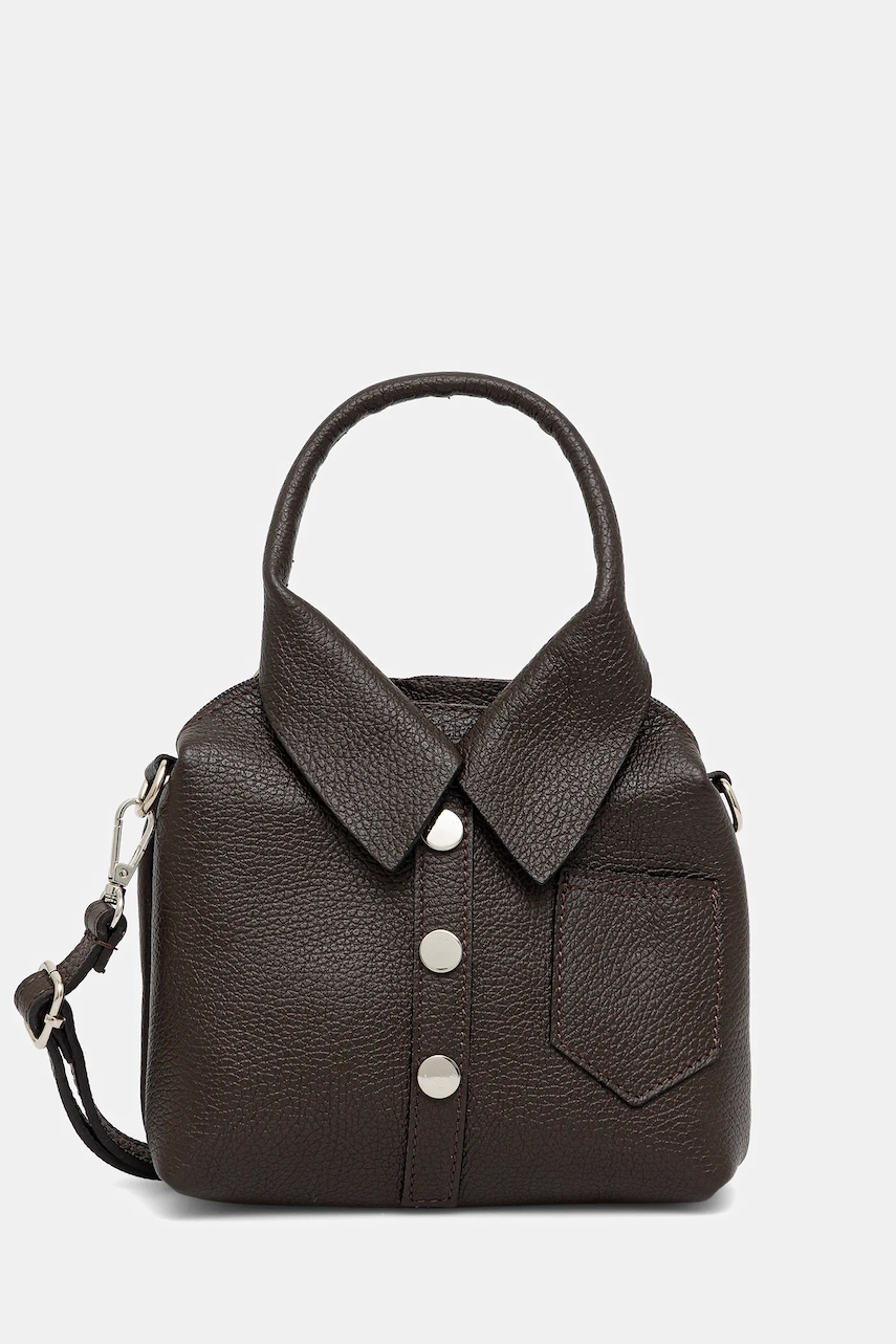 Answear.LAB poseta de piele culoarea maro