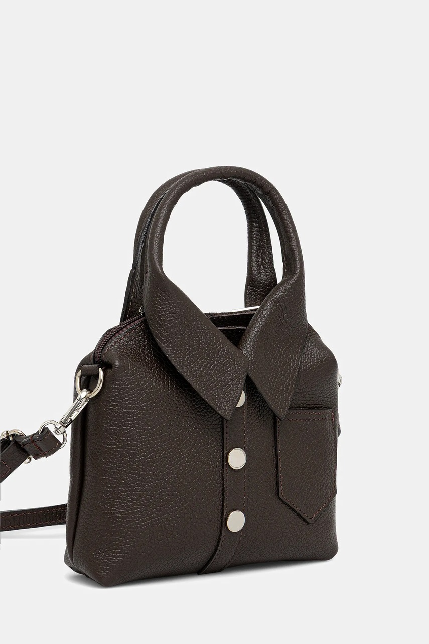 Кожаная сумочка Answear.LAB цвет коричневый