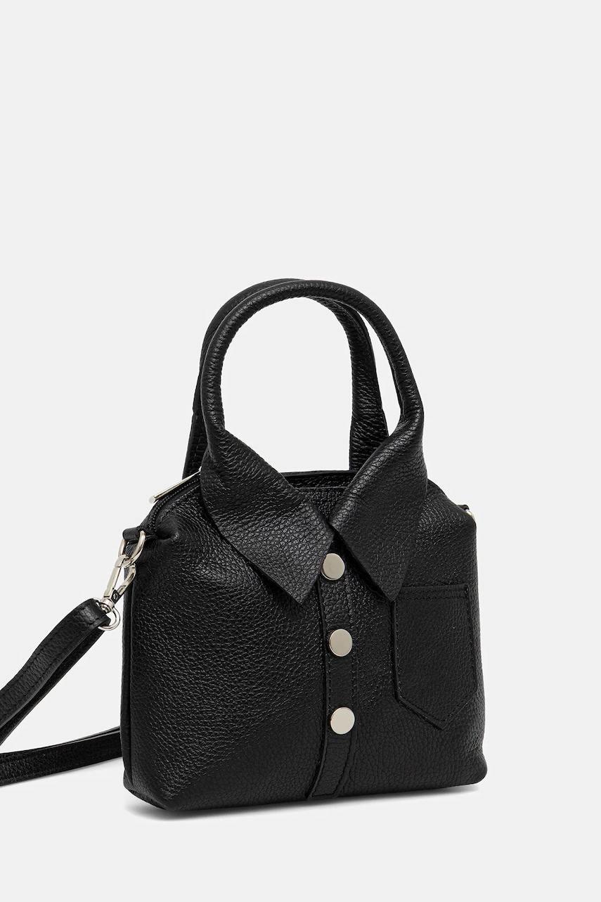 Кожаная сумочка Answear.LAB цвет чёрный Кожаная сумочка Answear.LAB цвет чёрный