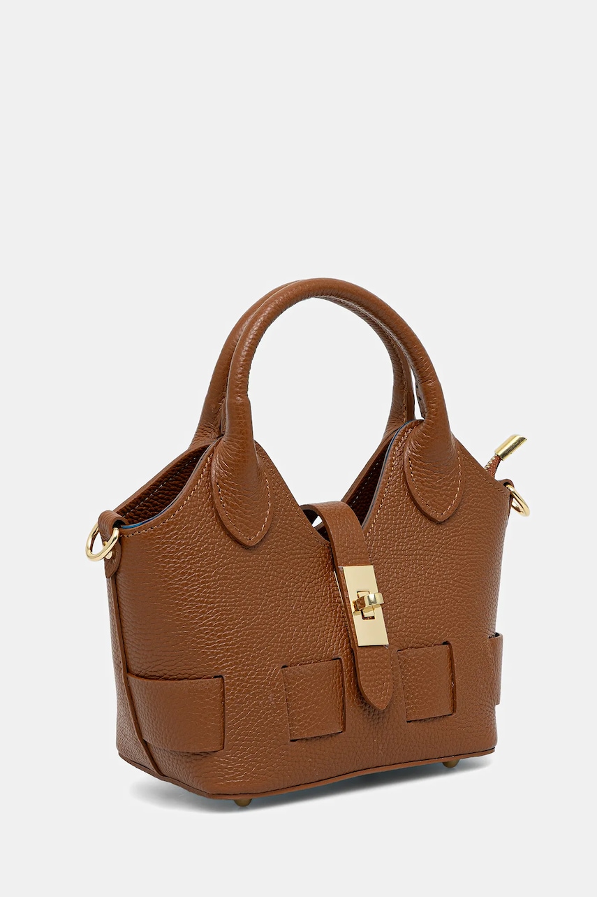 Кожаная сумочка Answear.LAB цвет коричневый Кожаная сумочка Answear.LAB цвет коричневый