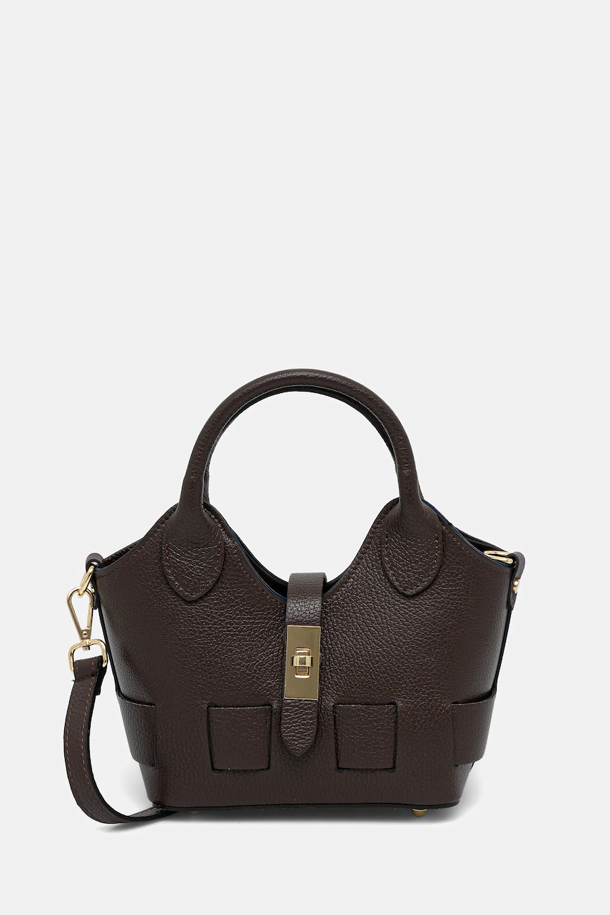 Answear.LAB poseta de piele culoarea maro