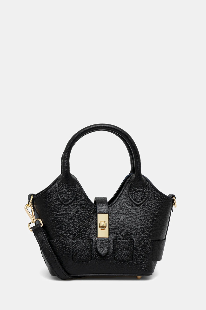 Answear.LAB poseta de piele culoarea negru