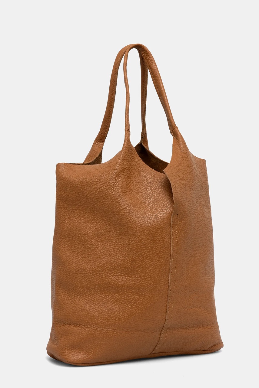 Кожаная сумочка Answear.LAB цвет коричневый Кожаная сумочка Answear.LAB цвет коричневый