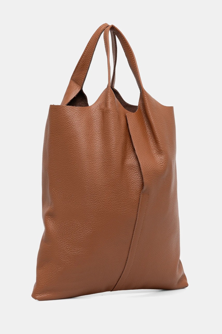 Кожаная сумочка Answear.LAB цвет коричневый
