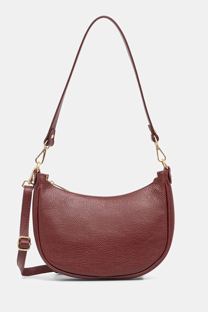 Answear.LAB poseta de piele culoarea bordo