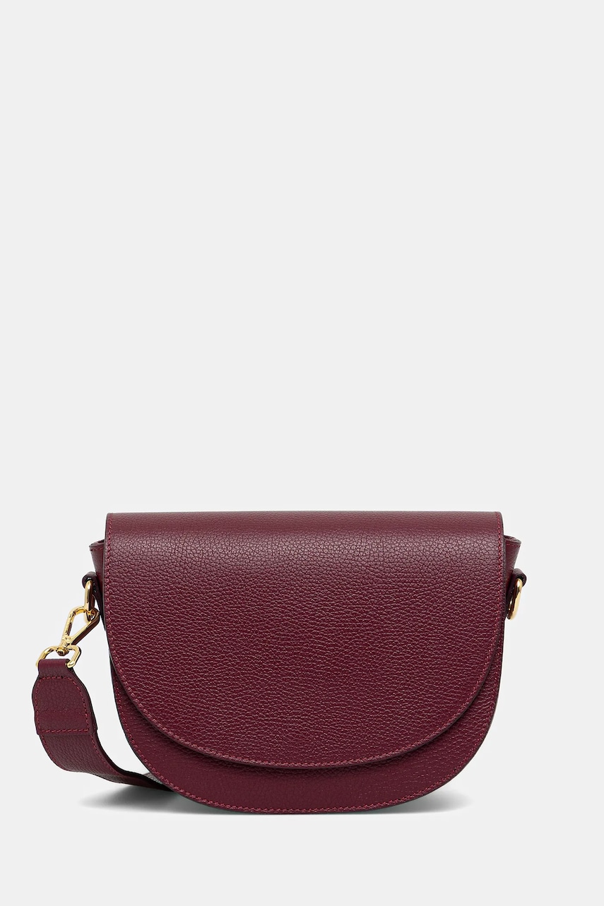 Answear.LAB poseta de piele culoarea bordo