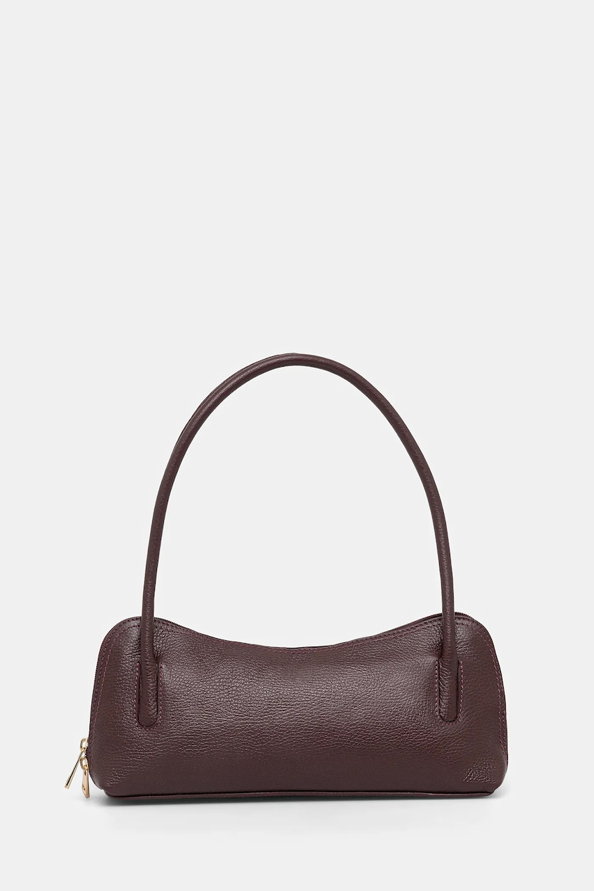 Answear.LAB poseta de piele culoarea bordo