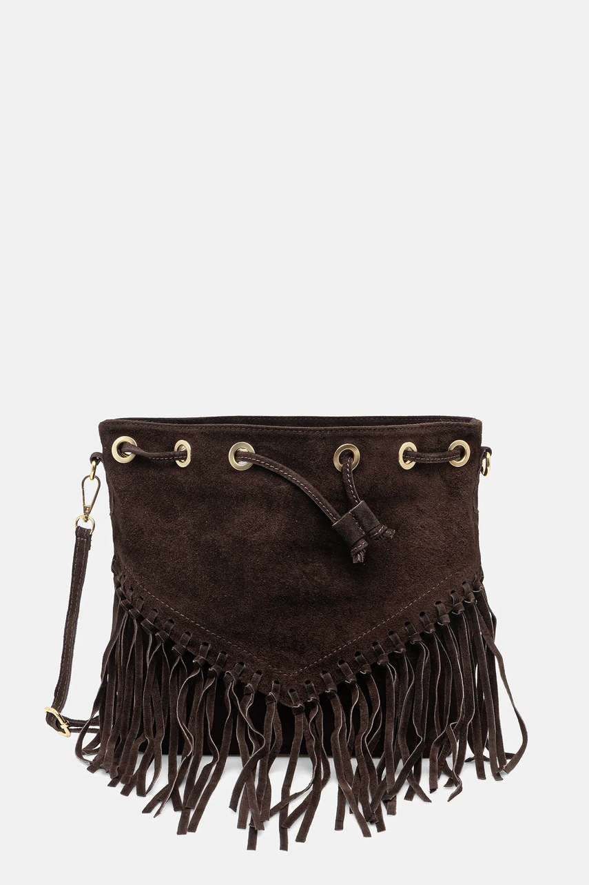 Замшевая сумочка Answear.LAB цвет коричневый