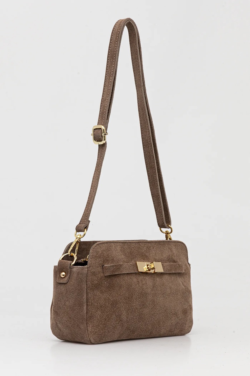 Замшевая сумочка Answear.LAB цвет бежевый