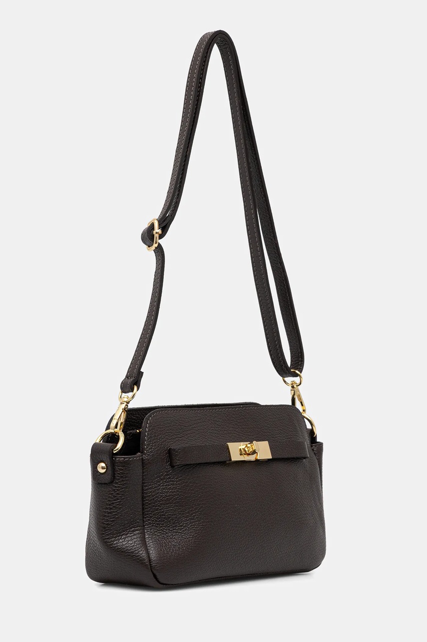 Кожаная сумочка Answear.LAB цвет коричневый Кожаная сумочка Answear.LAB цвет коричневый