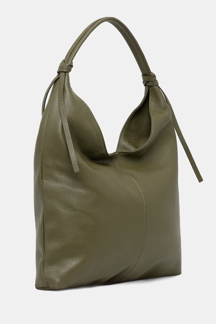 Кожаная сумочка Answear.LAB цвет зелёный Кожаная сумочка Answear.LAB цвет зелёный