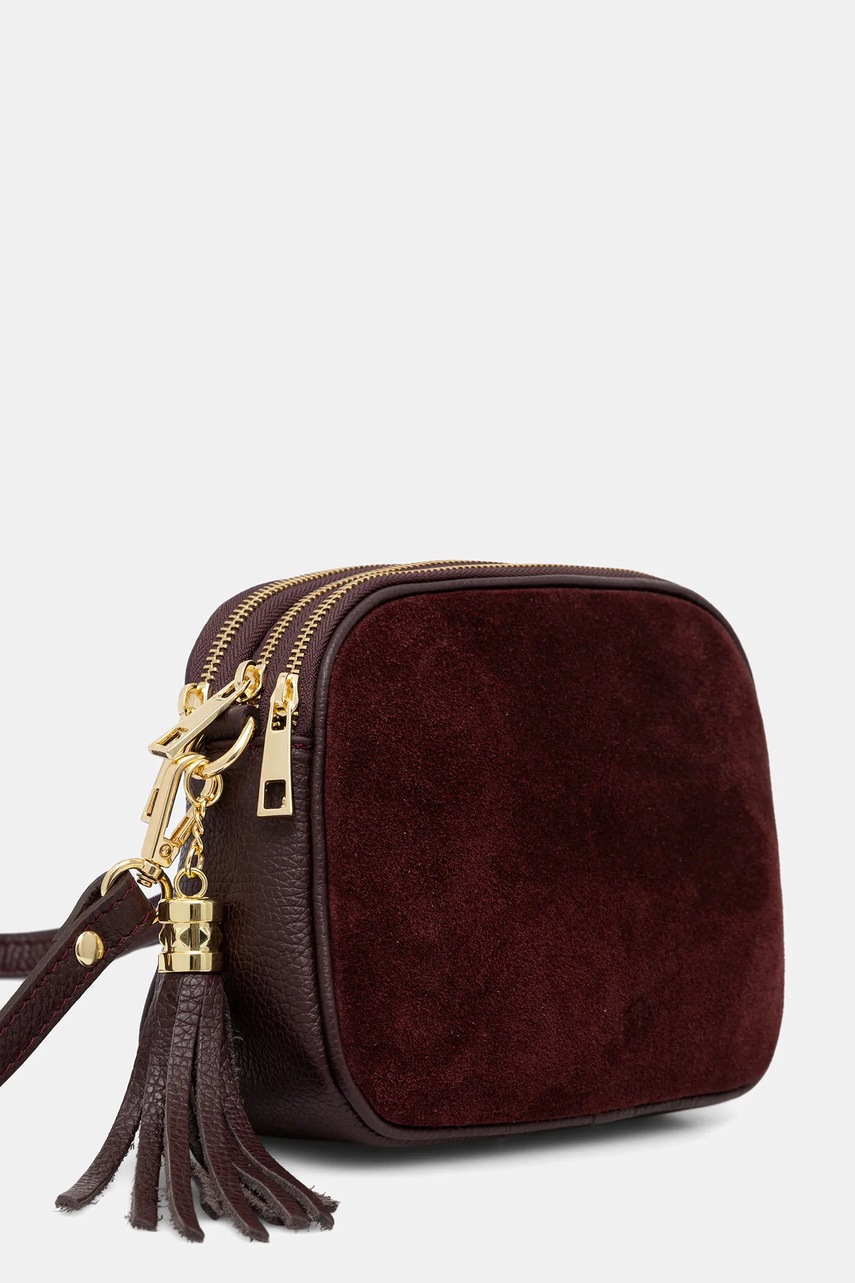 Кожаная сумочка Answear.LAB цвет бордовый