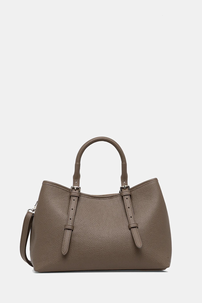 Answear.LAB poseta de piele culoarea bej