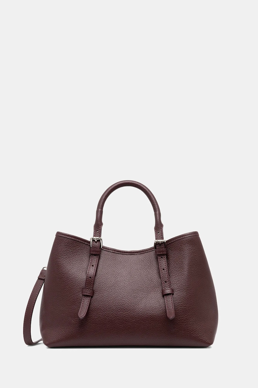 Answear.LAB poseta de piele culoarea bordo