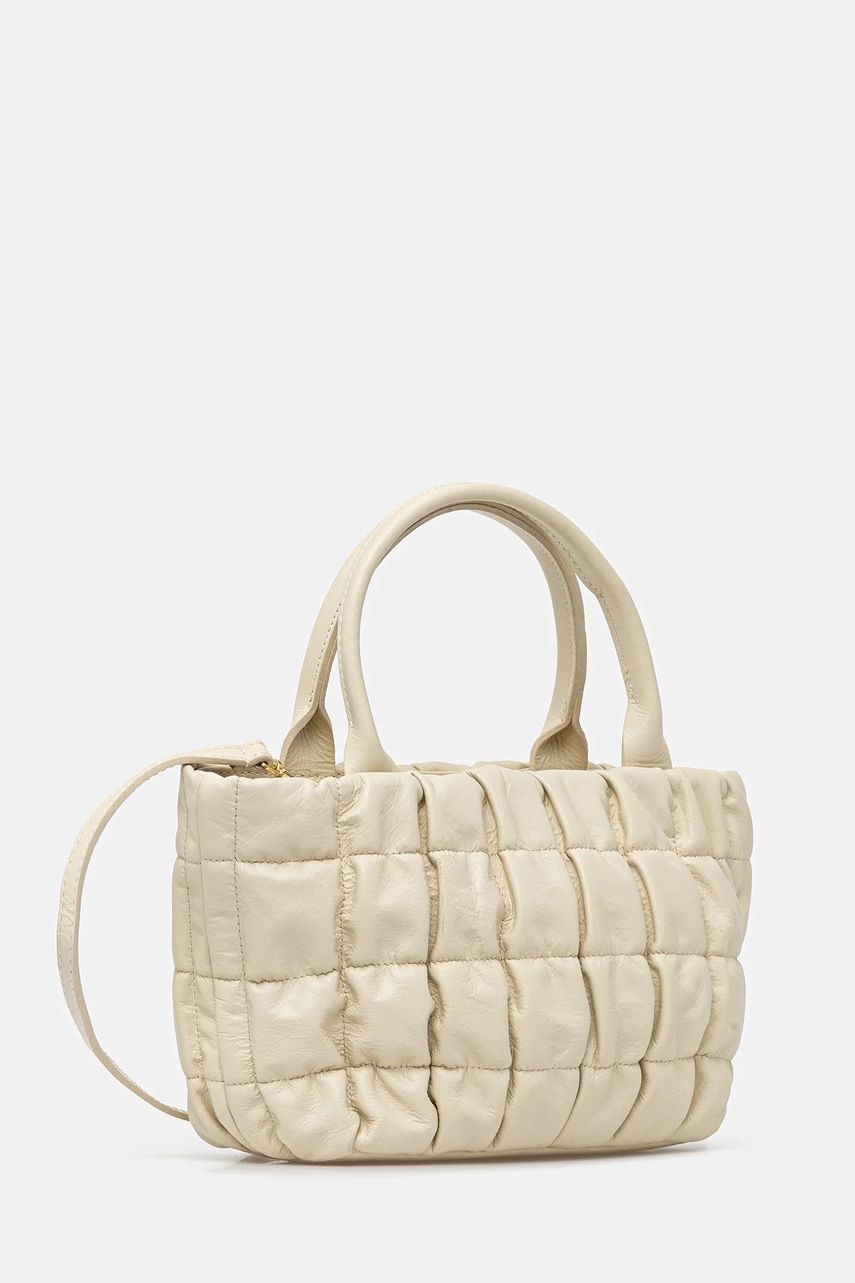 Кожаная сумочка Answear.LAB цвет бежевый