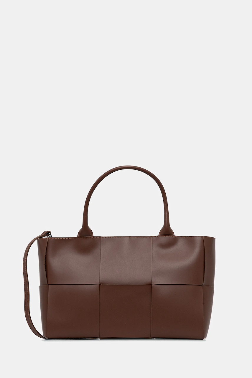 Answear.LAB poseta de piele culoarea bordo