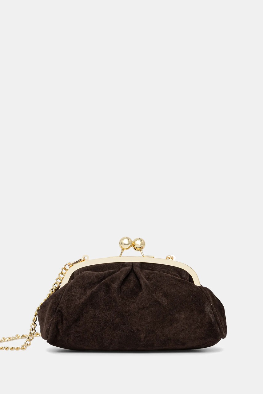 Answear.LAB geantă de mână din piele întoarsă