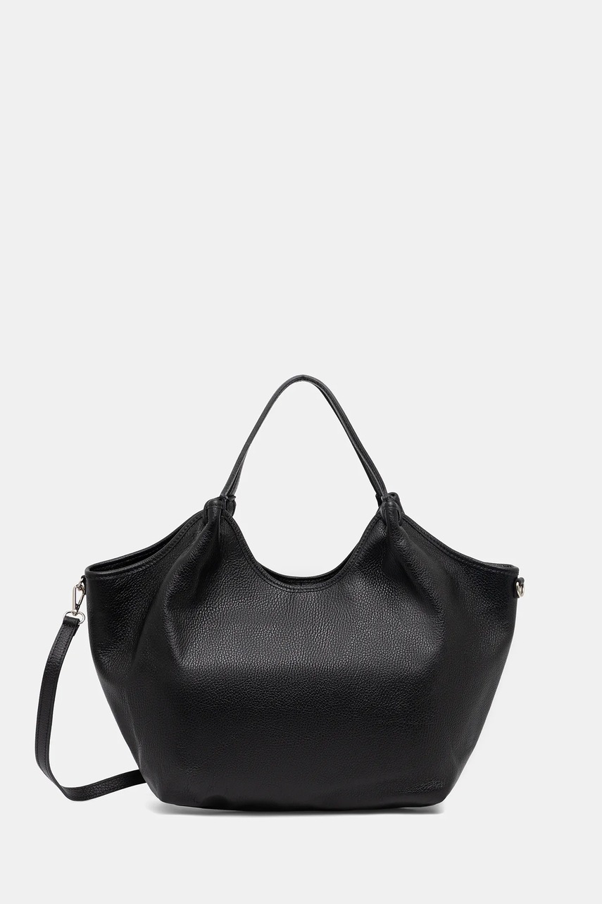 Answear.LAB poseta de piele culoarea negru