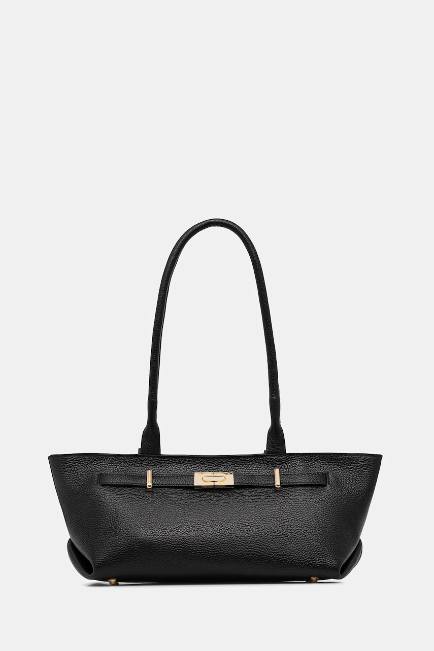 Answear.LAB poseta de piele culoarea negru