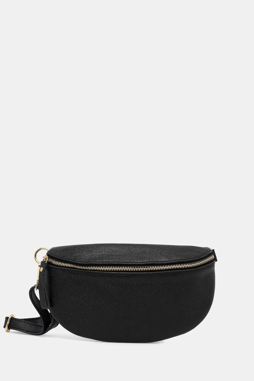 Answear.LAB borseta de piele culoarea negru