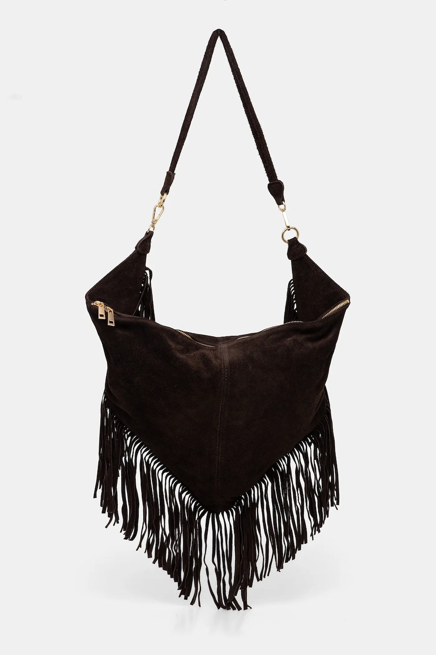 Answear.LAB geanta de mana din piele intoarsa