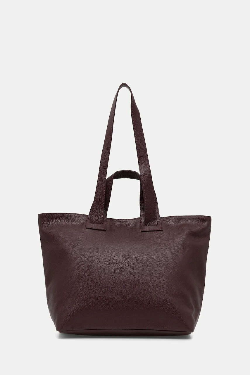 Answear.LAB poseta de piele culoarea bordo