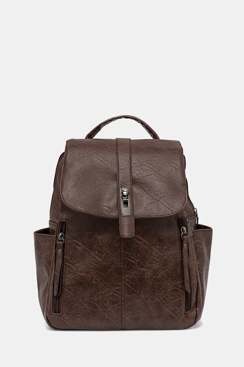 Answear.LAB rucsac culoarea maro, mic, neted - 0 | YEO