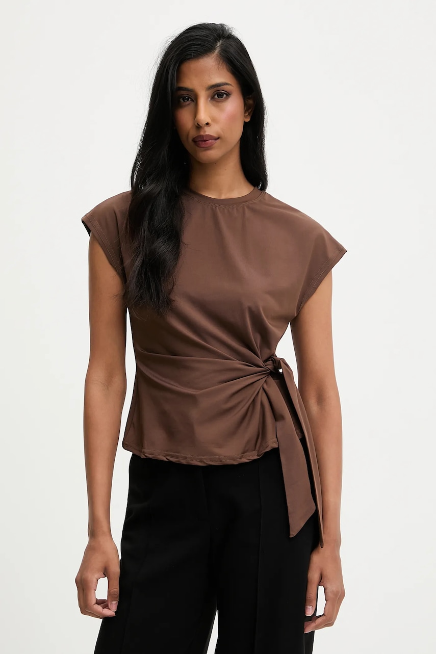 Answear.LAB tricou culoarea maro