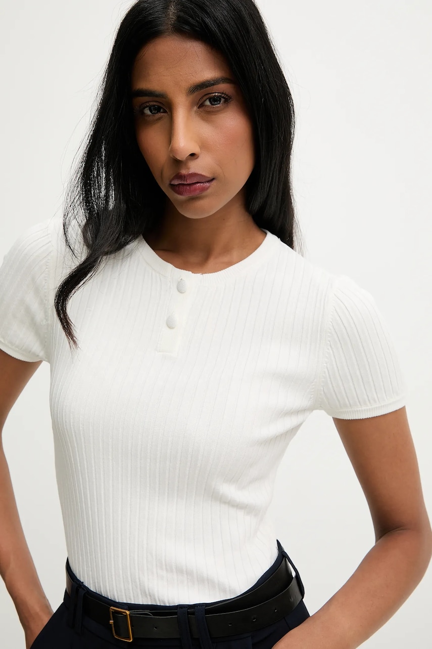 Answear.LAB tricou culoarea alb