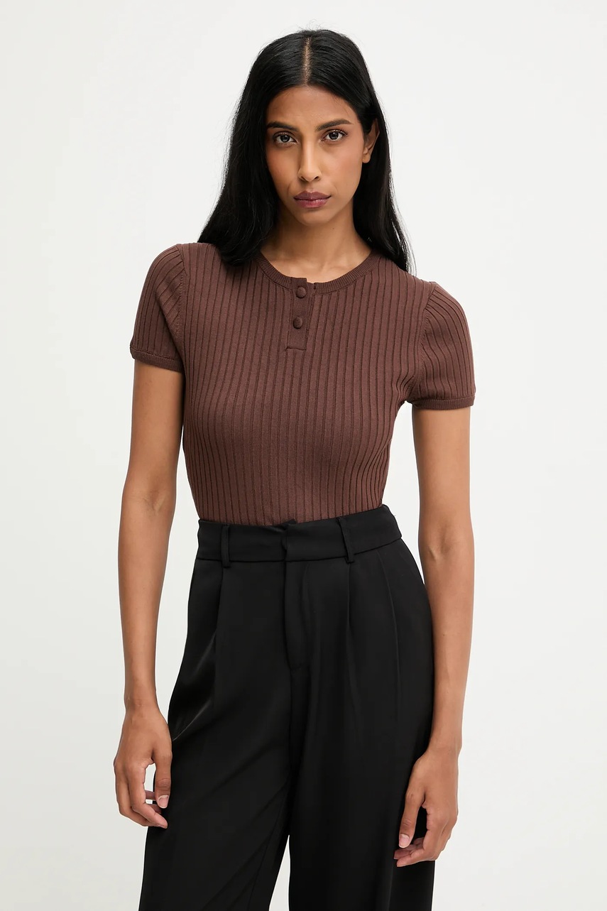 Answear.LAB tricou culoarea maro