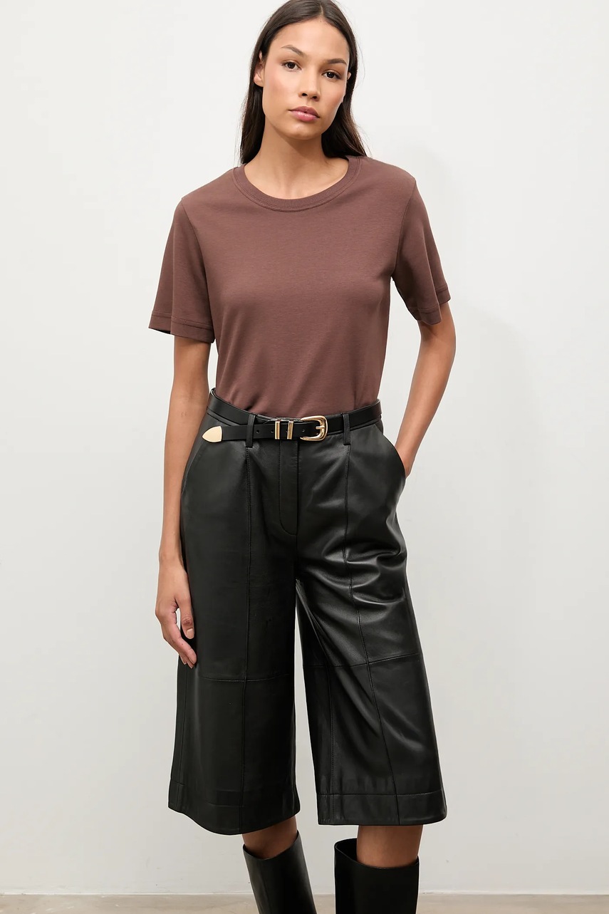 Answear.LAB tricou din bumbac culoarea maro