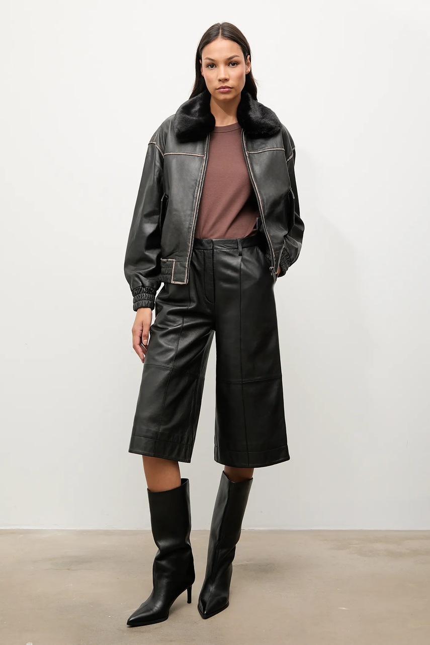 Хлопковая футболка Answear.LAB цвет коричневый