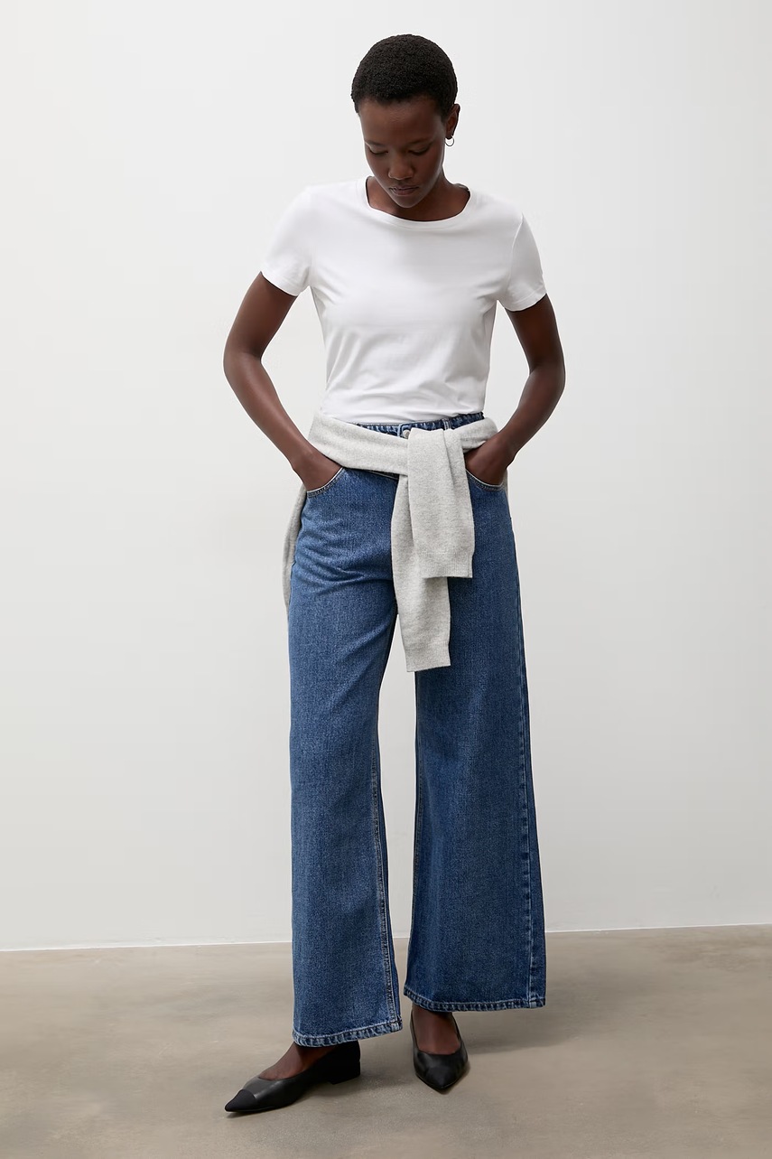 Answear.LAB blugi wide leg pentru femei
