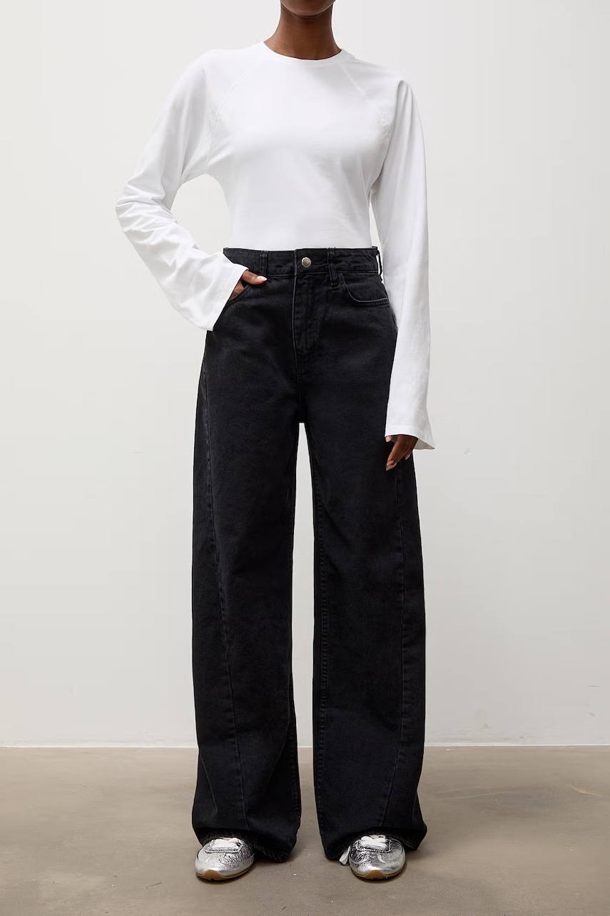Answear.LAB  blugi wide leg pentru femei